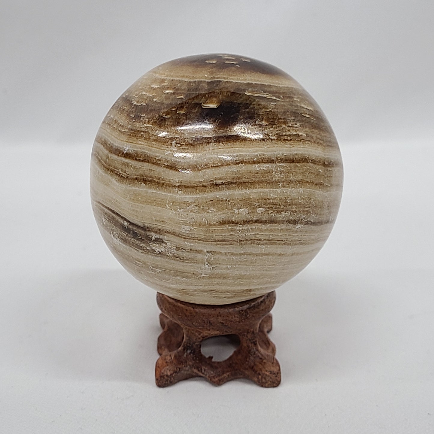 Chocolate Calcite Sphere