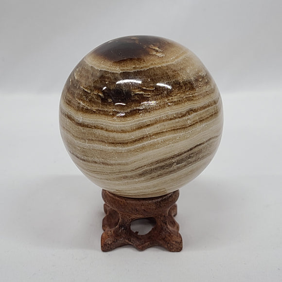 Chocolate Calcite Sphere