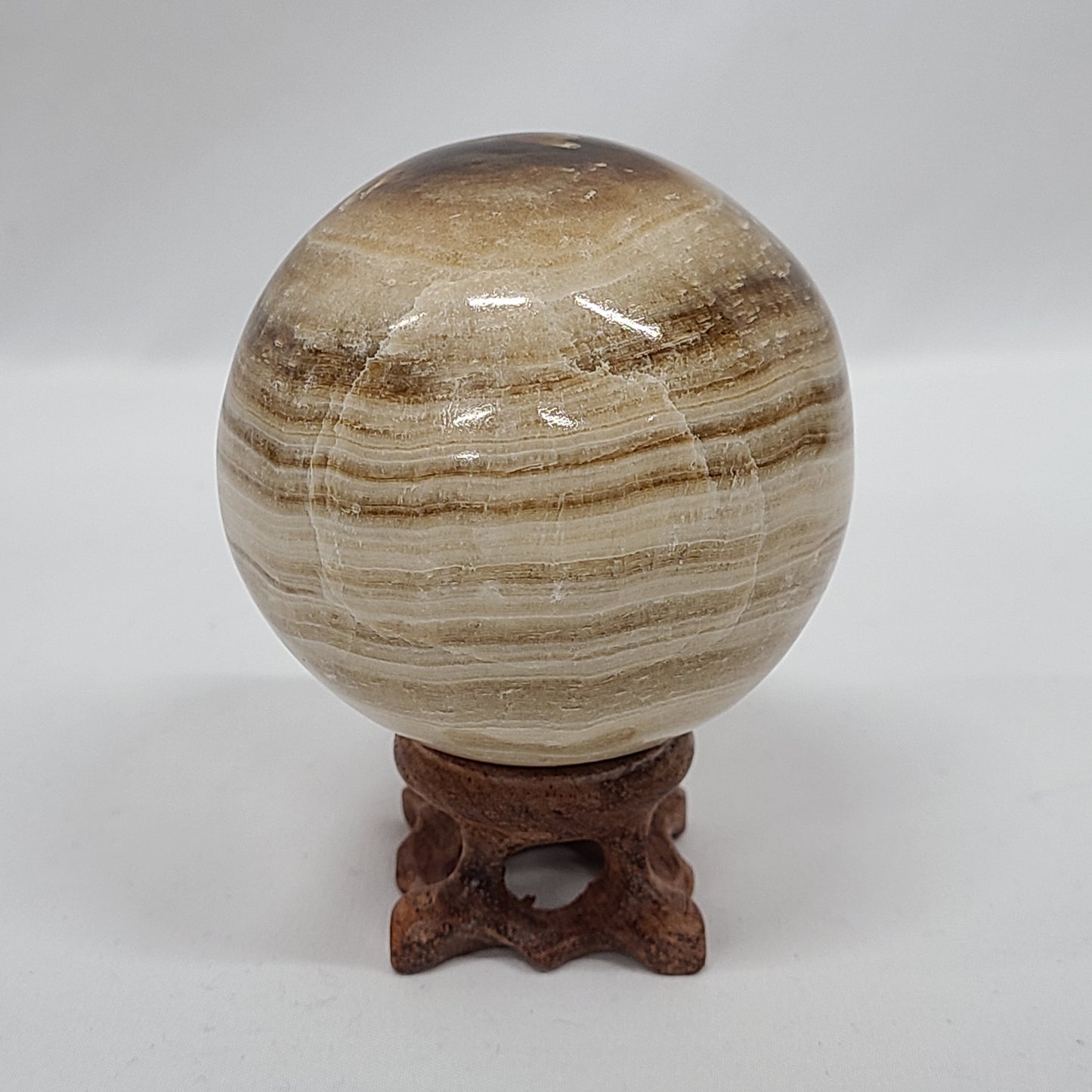 Chocolate Calcite Sphere