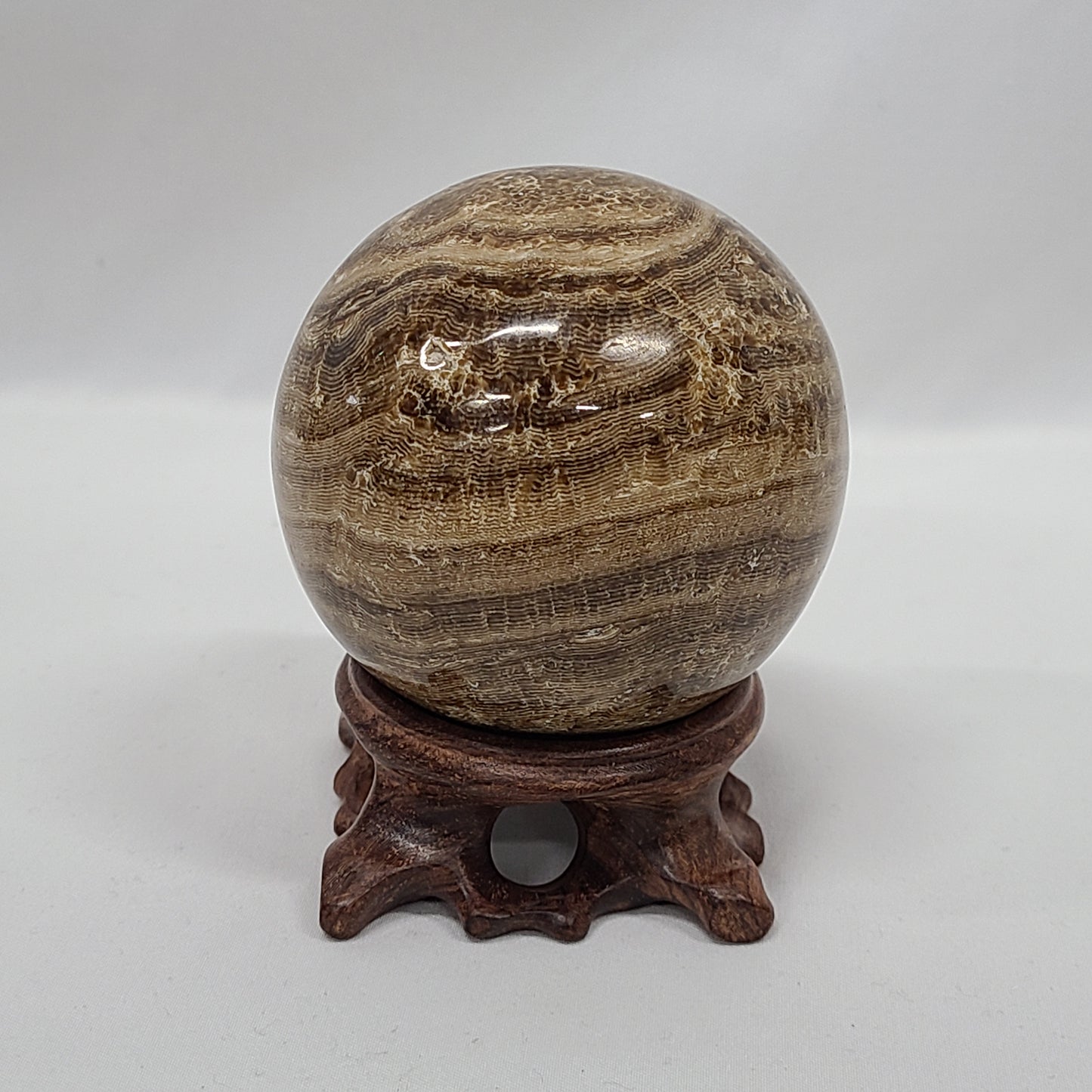 Chocolate Calcite Sphere