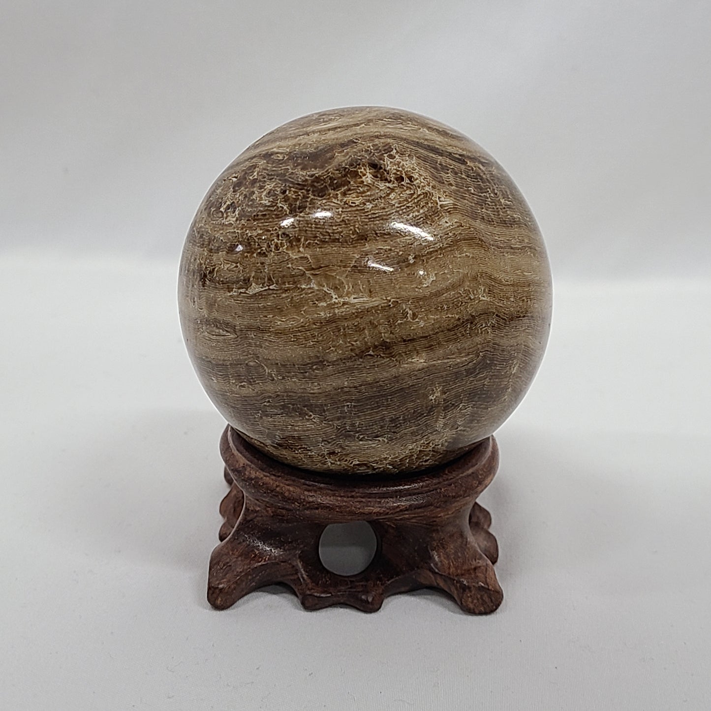 Chocolate Calcite Sphere