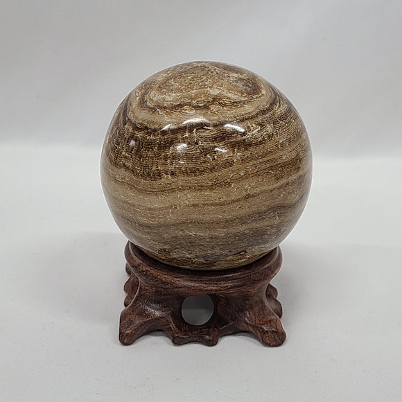 Chocolate Calcite Sphere