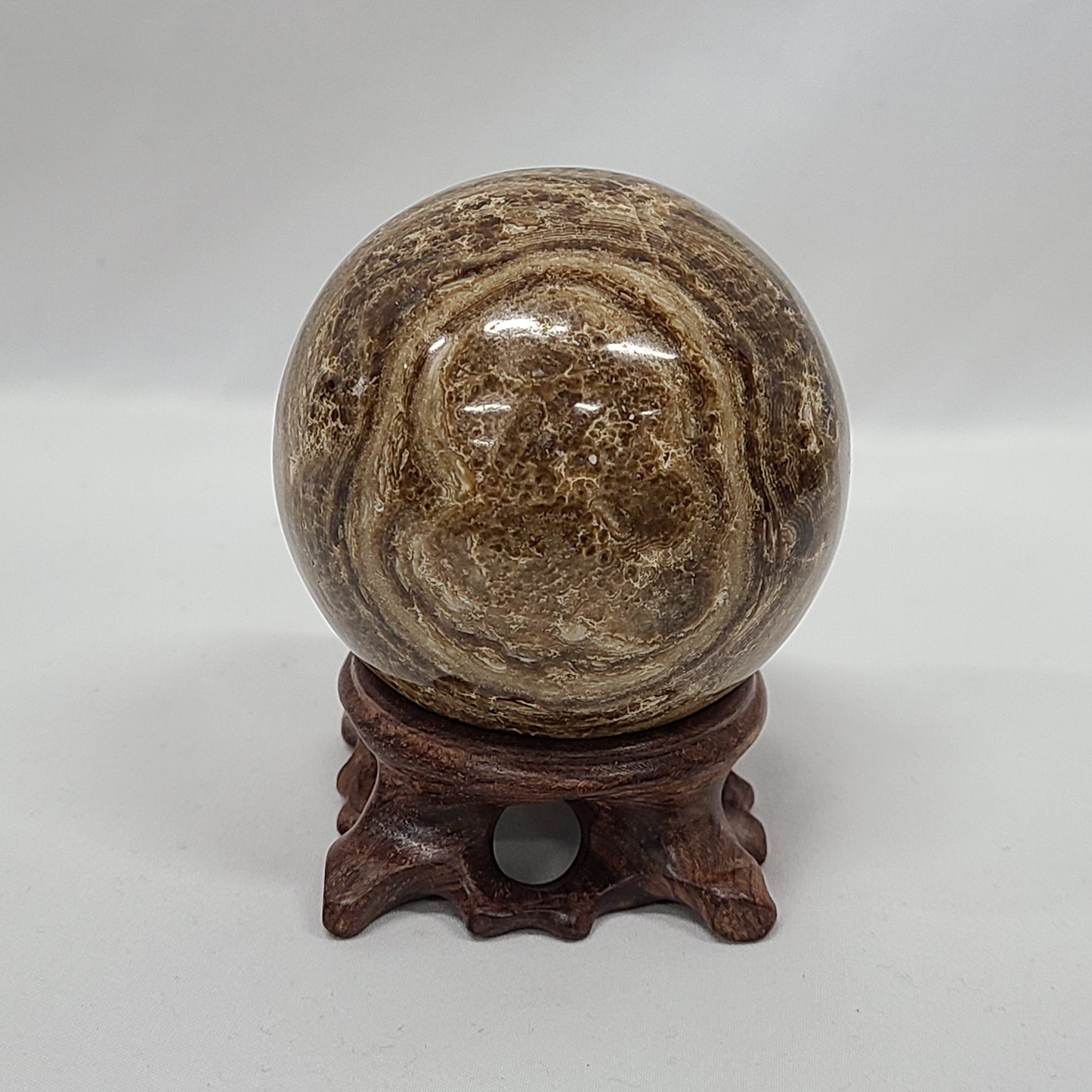 Chocolate Calcite Sphere