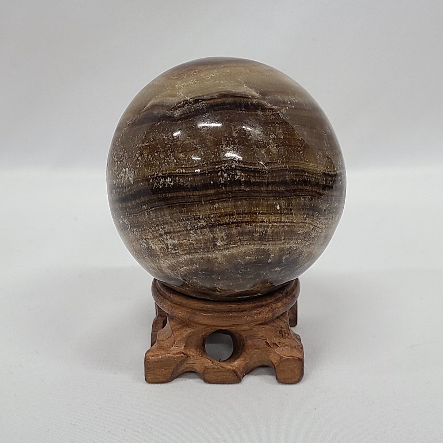 Chocolate Calcite Sphere