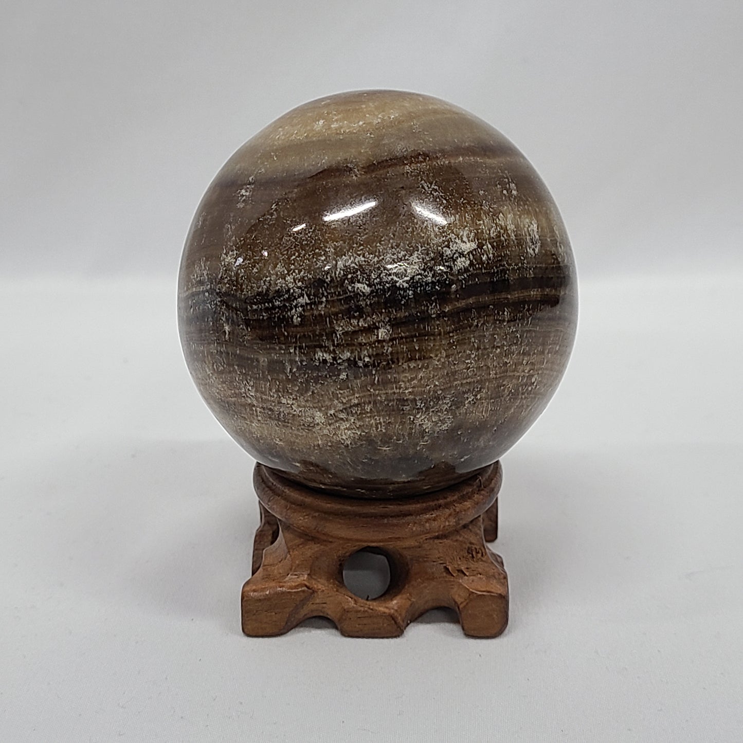 Chocolate Calcite Sphere
