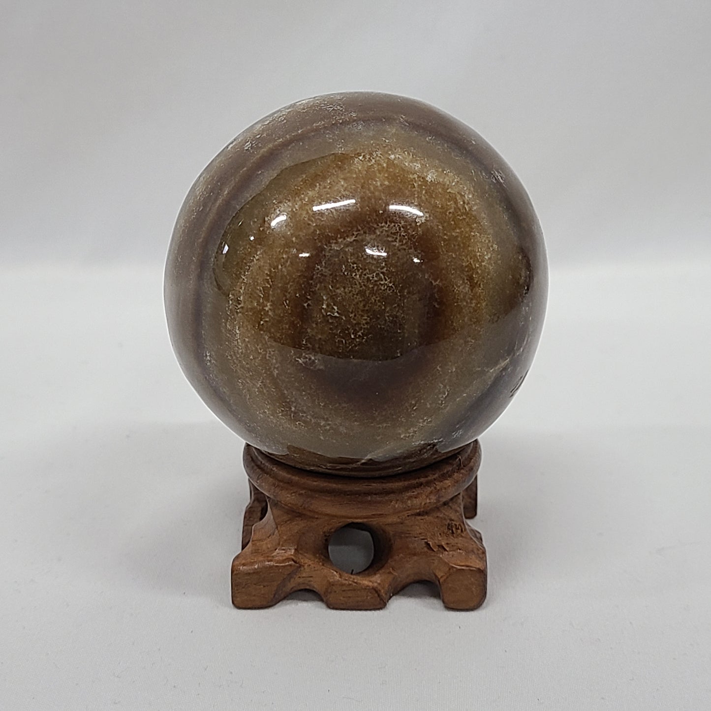 Chocolate Calcite Sphere