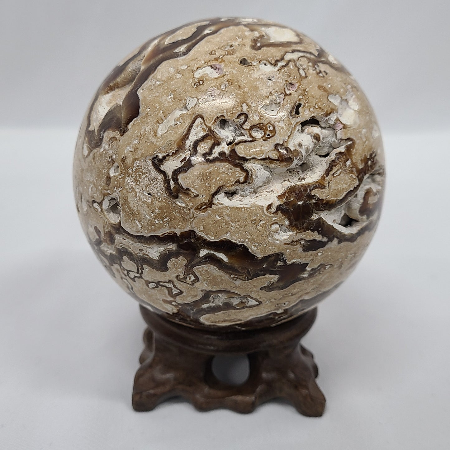 Chocolate Calcite Sphere