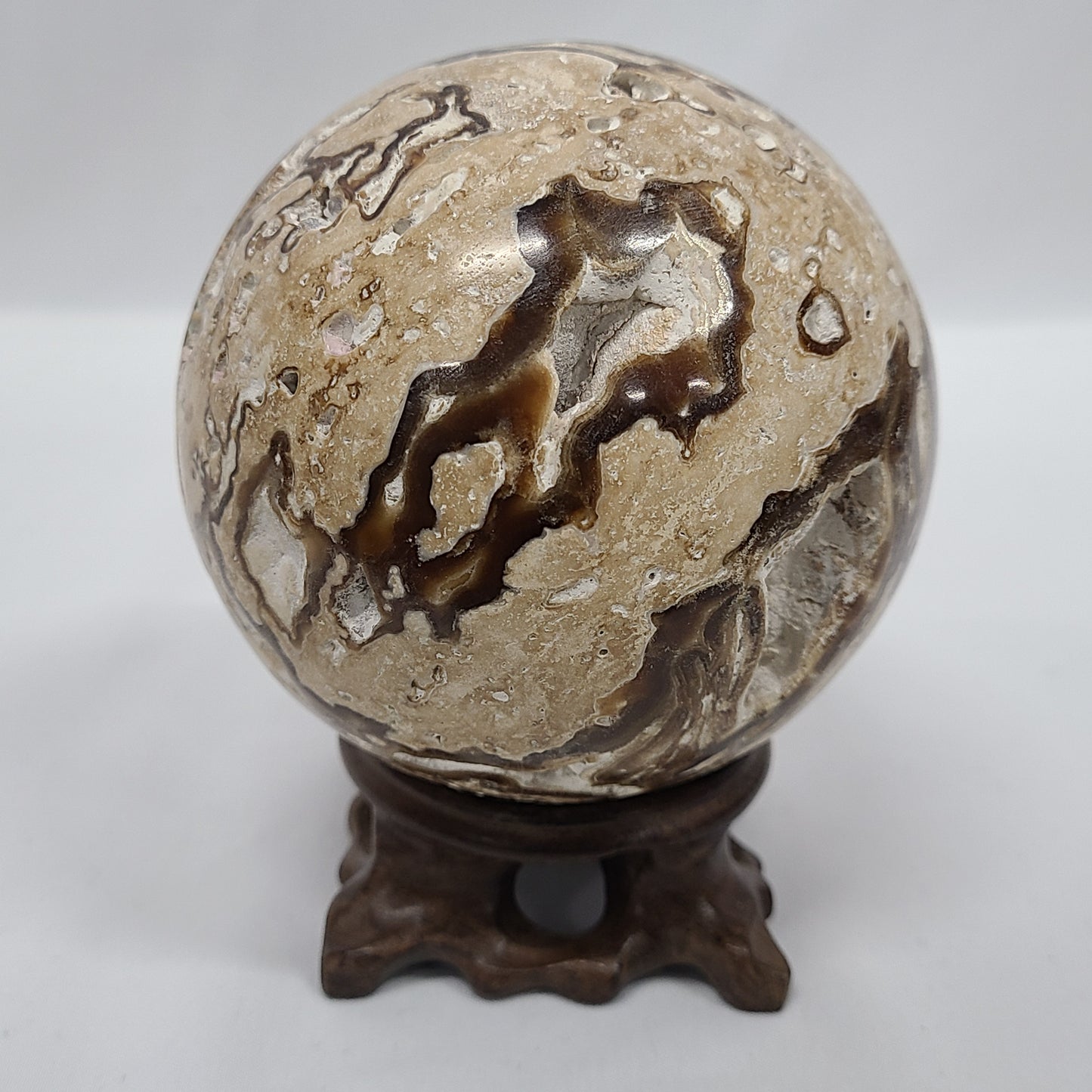 Chocolate Calcite Sphere