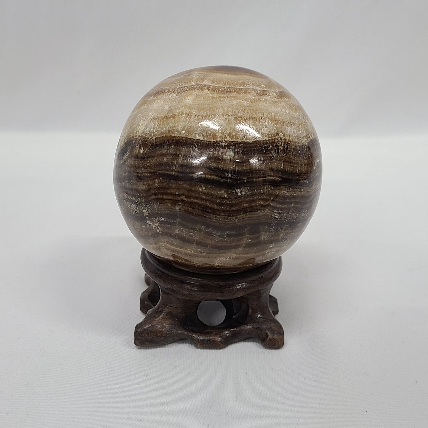 Chocolate Calcite Sphere