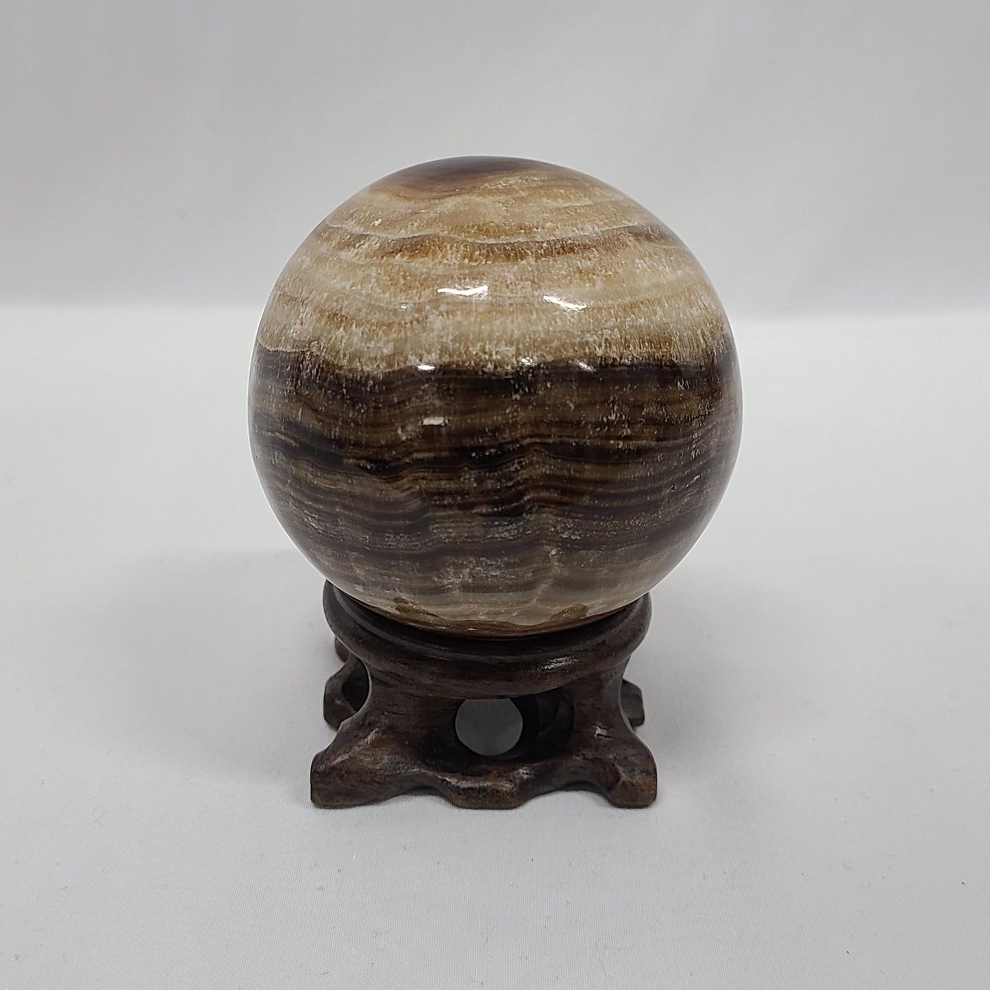 Chocolate Calcite Sphere