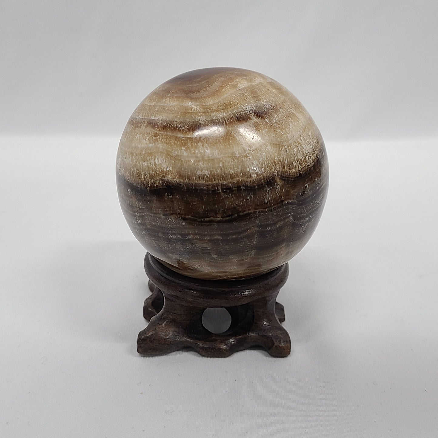 Chocolate Calcite Sphere