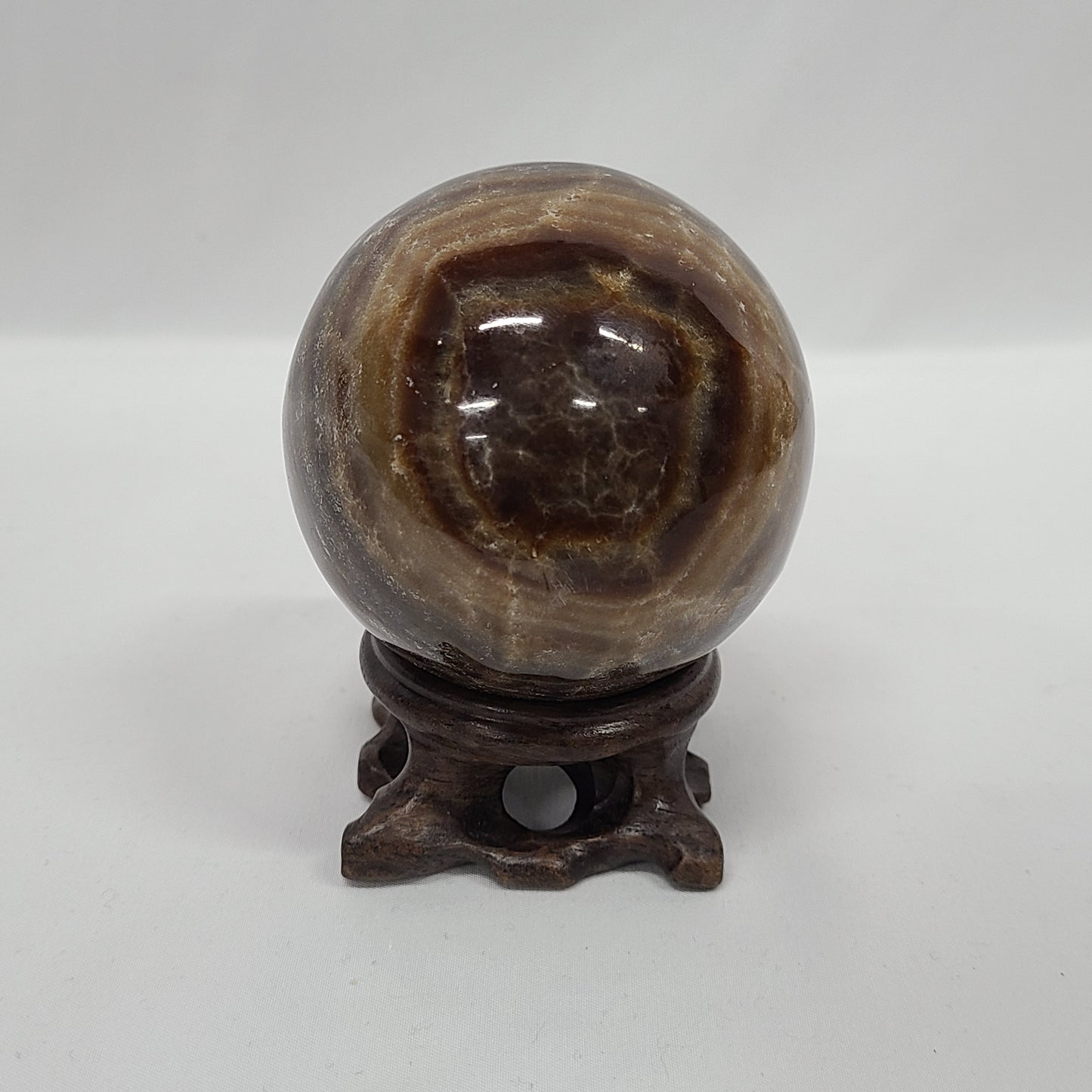 Chocolate Calcite Sphere