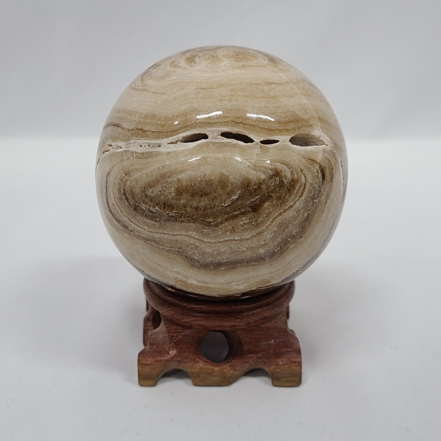 Chocolate Calcite Sphere