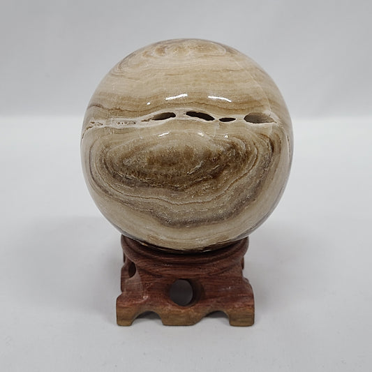 Chocolate Calcite Sphere