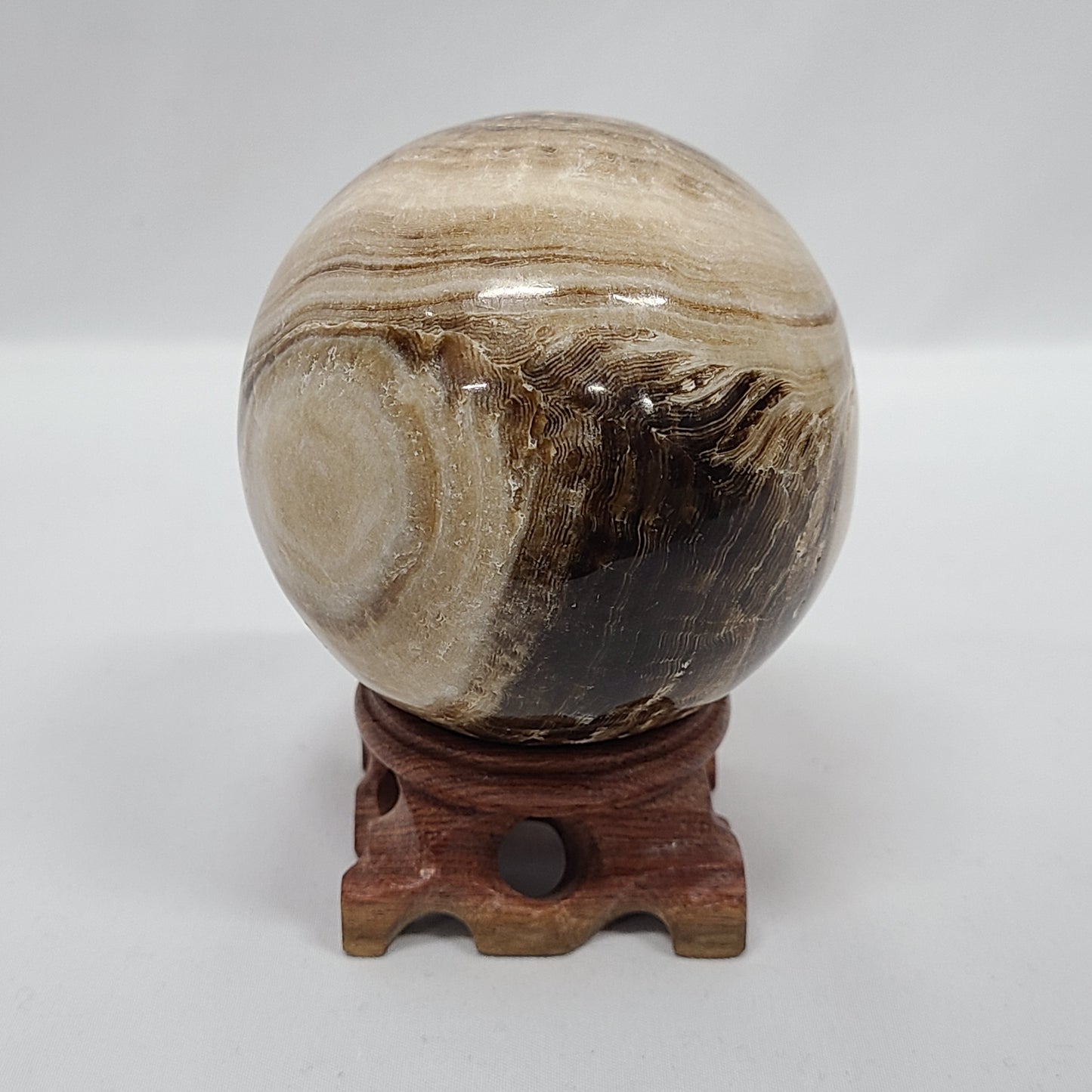 Chocolate Calcite Sphere
