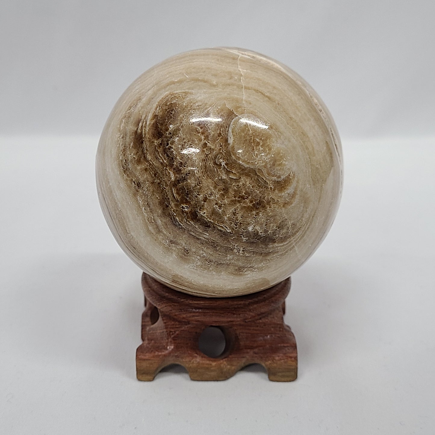 Chocolate Calcite Sphere