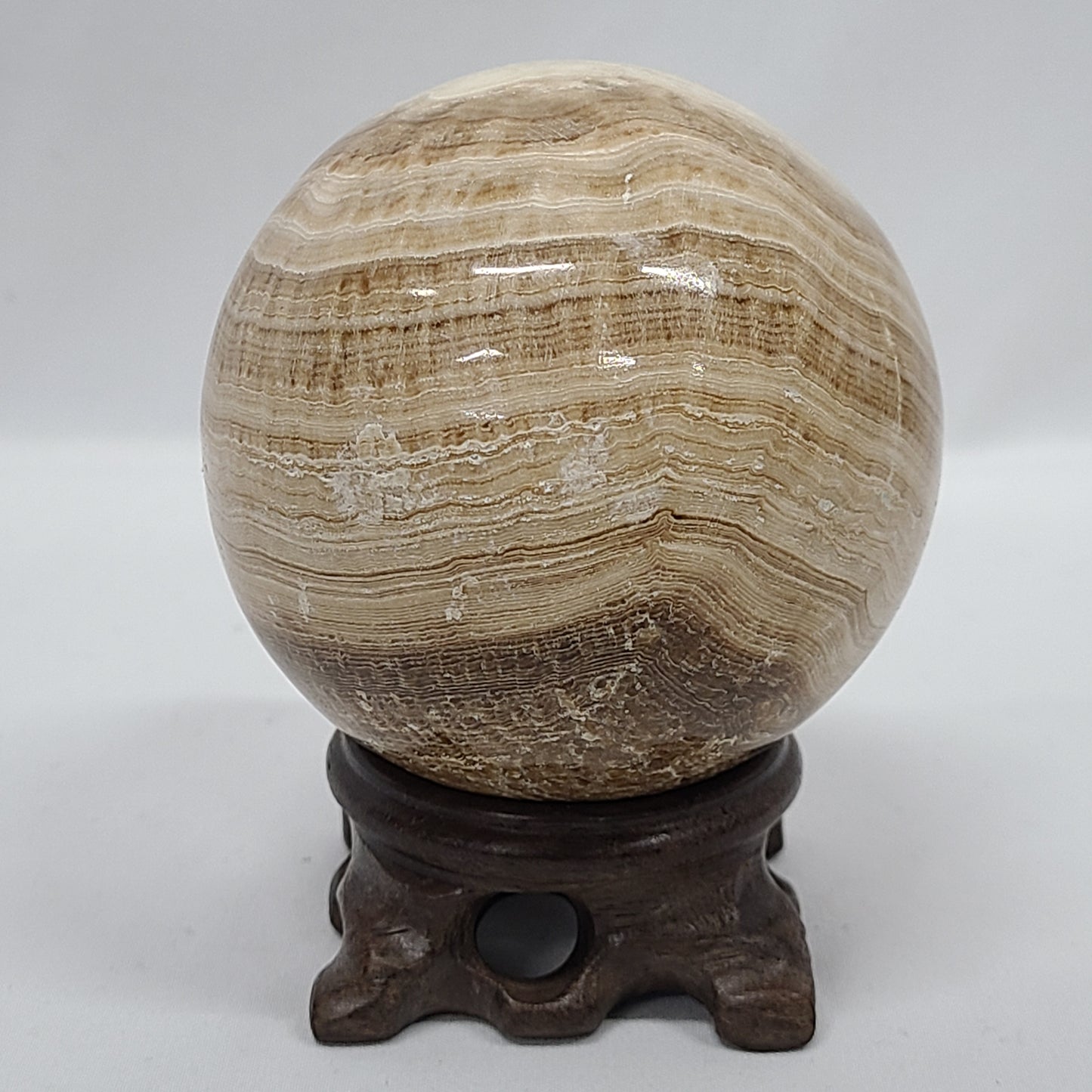 Chocolate Calcite Sphere