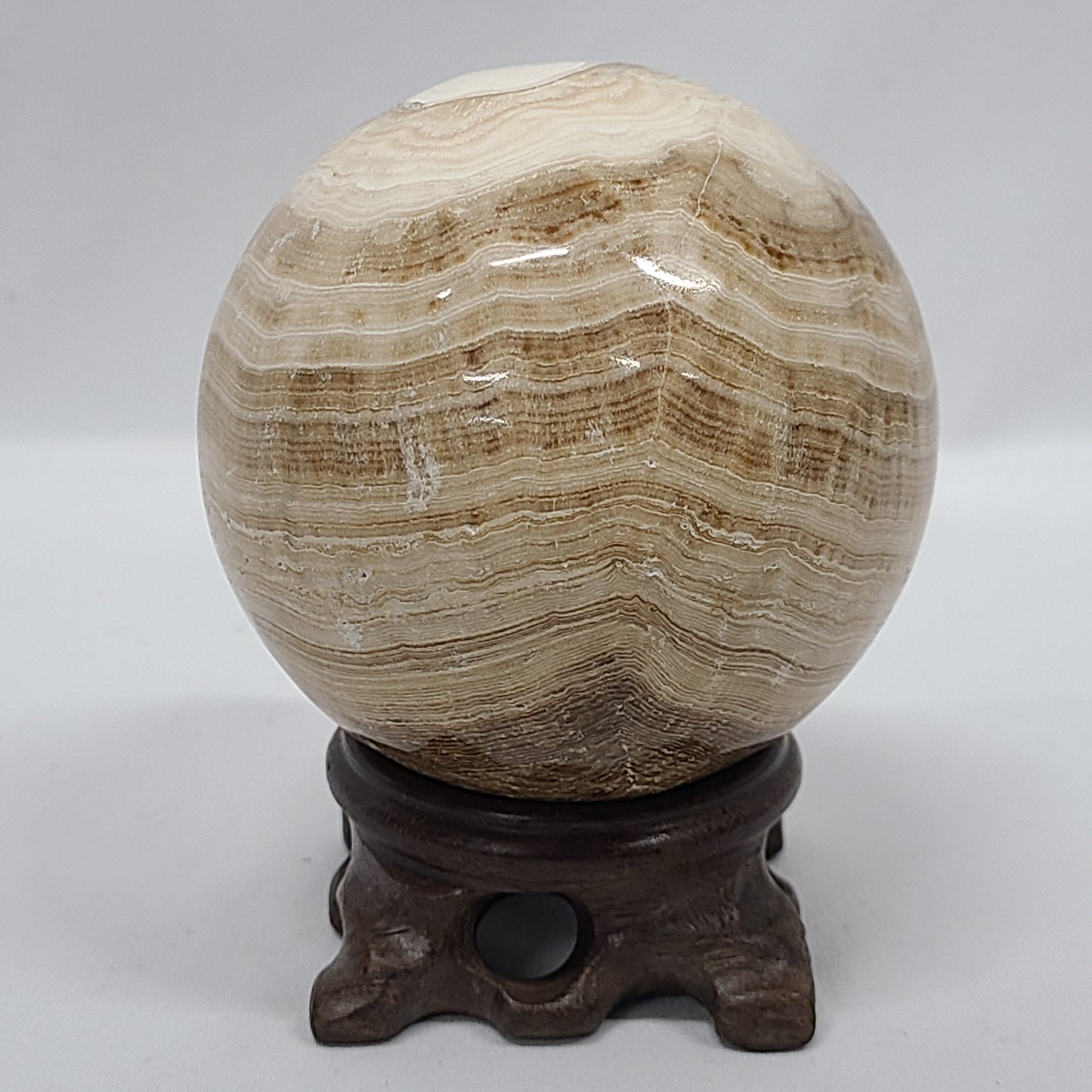 Chocolate Calcite Sphere