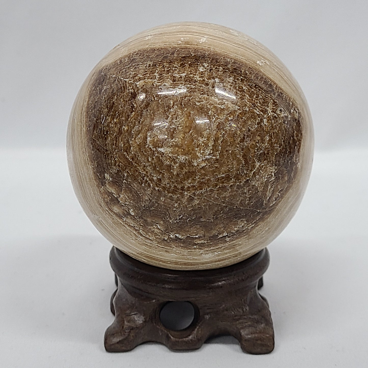 Chocolate Calcite Sphere