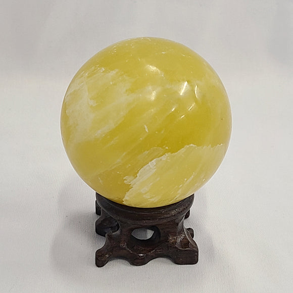 Lemon Calcite Sphere