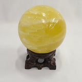 Lemon Calcite Sphere