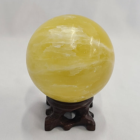 Lemon Calcite Sphere