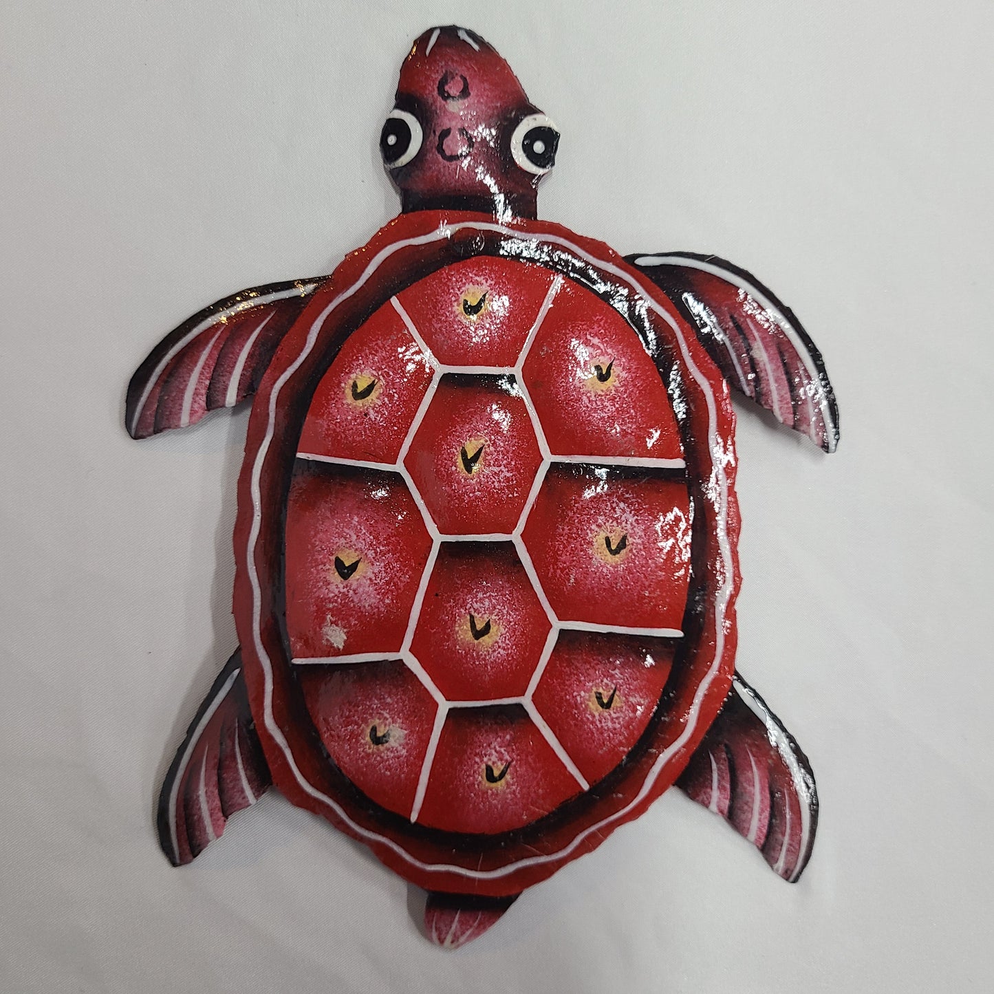 Small Turtle Art (Dark Red/White)