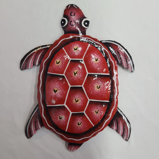 Small Turtle Art (Dark Red/White)