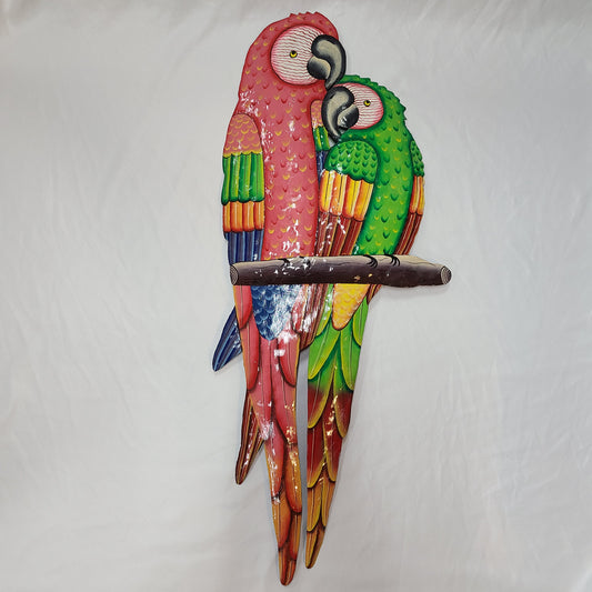 Two Parrots Art (Pink/Green)