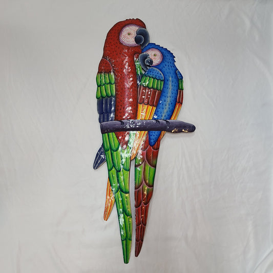 Two Parrots Art (Red/Blue)