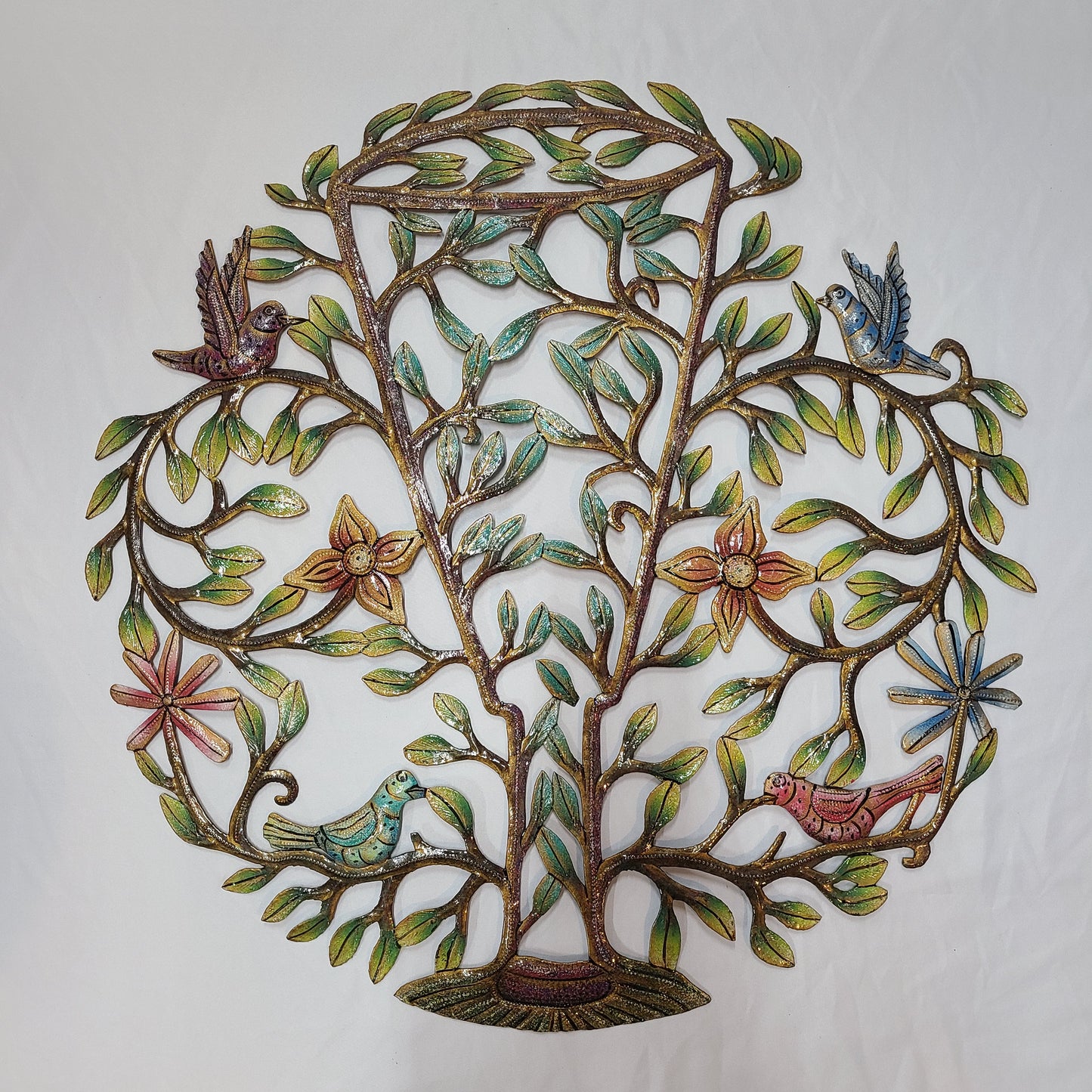 Drum Shaped Tree Art