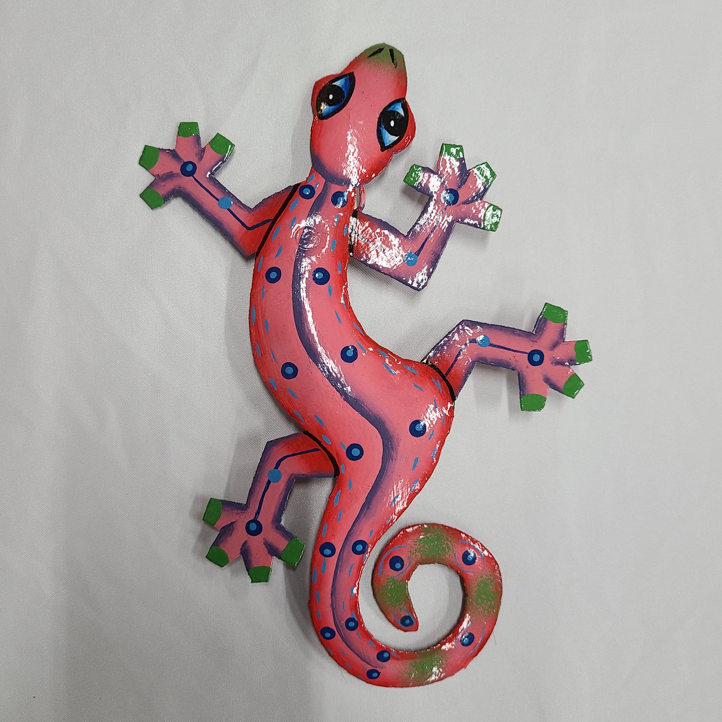 Small Lizard Art (Pink/Red/Green Head)