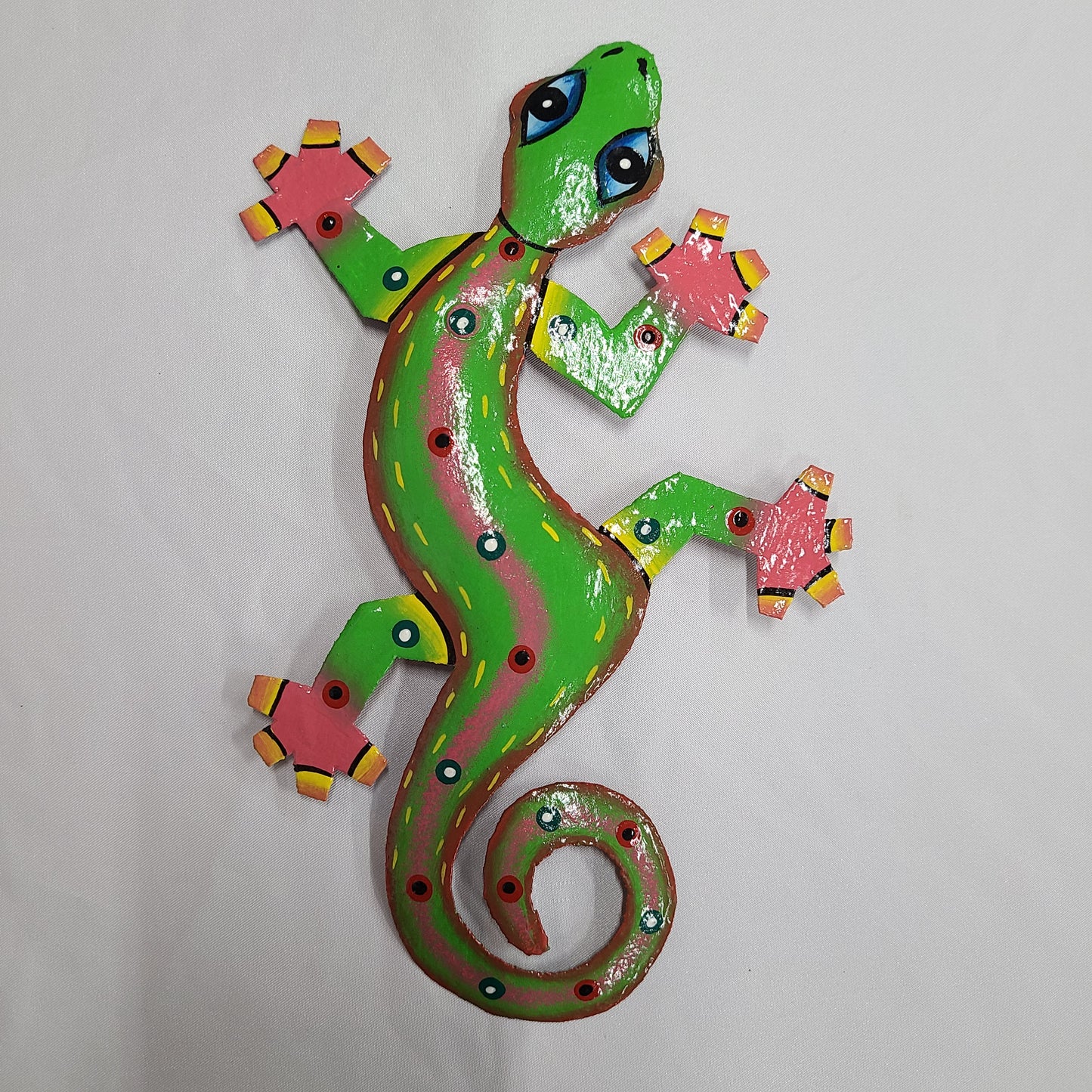Small Lizard Art (Lime Green/Red Head)