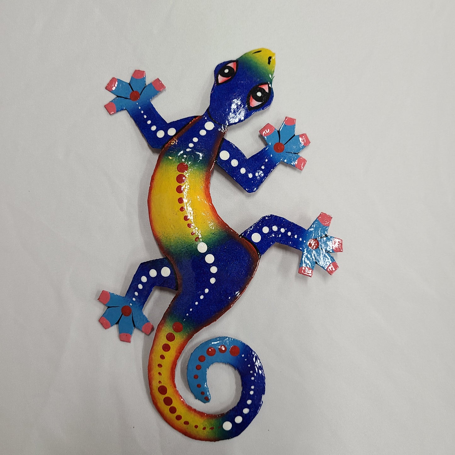 Small Lizard Art (Dark Blue/Yellow Head)