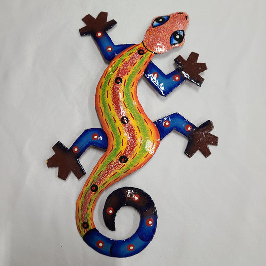 Small Lizard Art (Red/Orange/White Head)