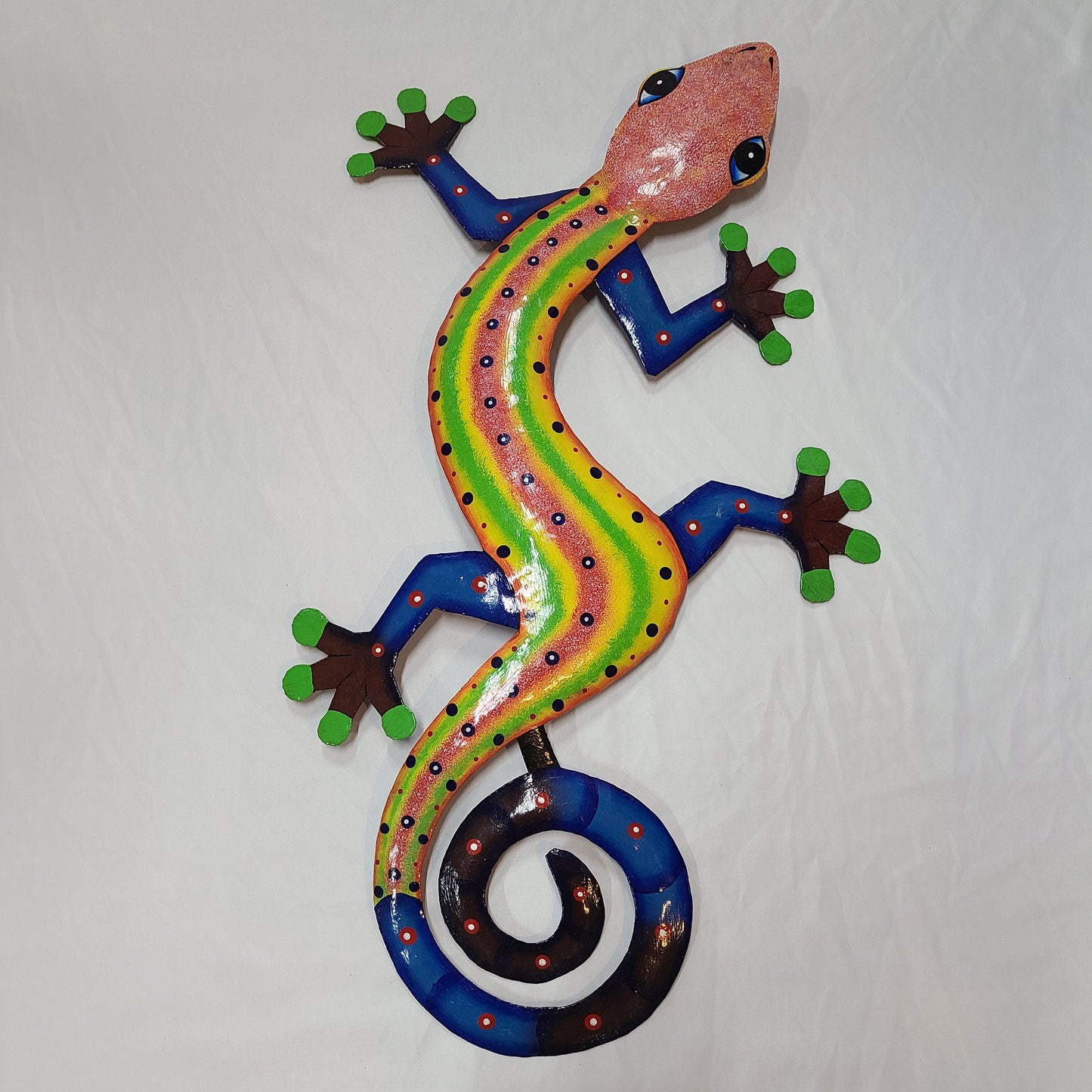 Large Lizard Art (Pink/Orange Head)