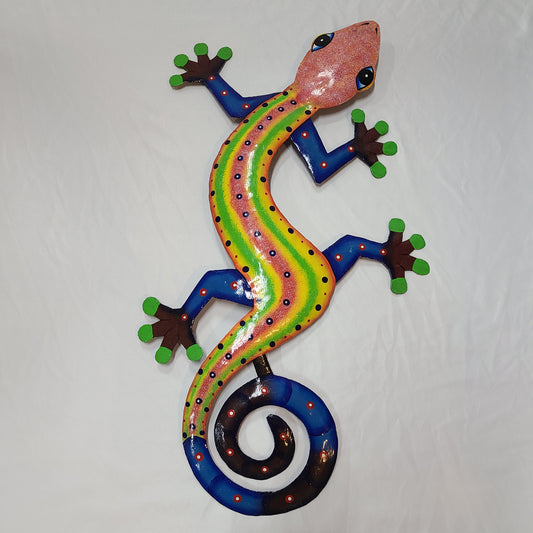 Large Lizard Art (Pink/Orange Head)