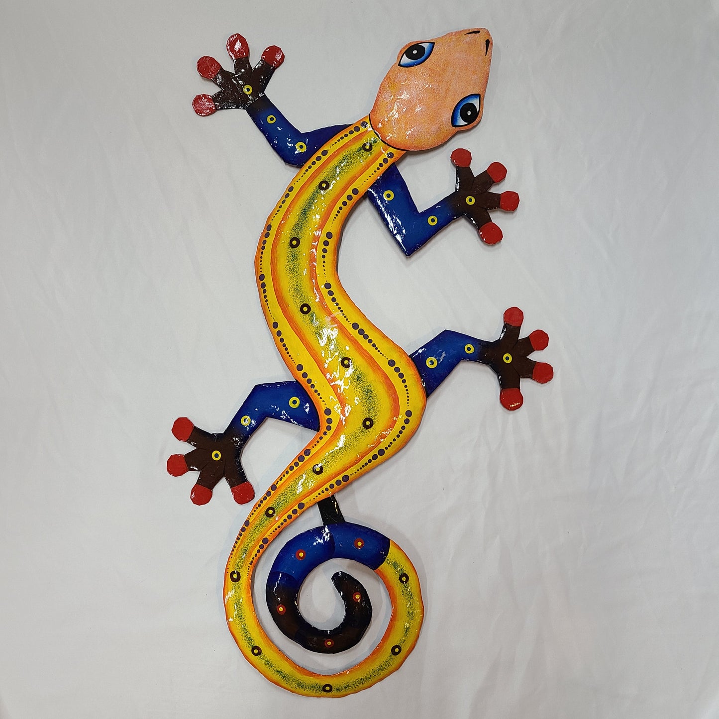 Large Lizard Art (Orange Head)