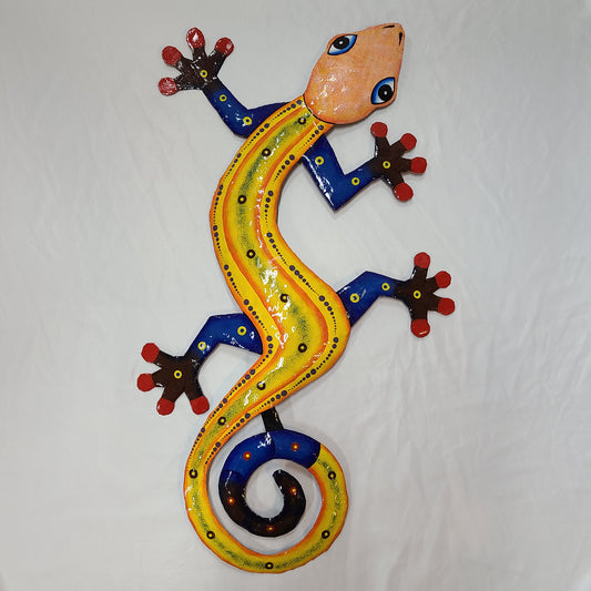 Large Lizard Art (Orange Head)