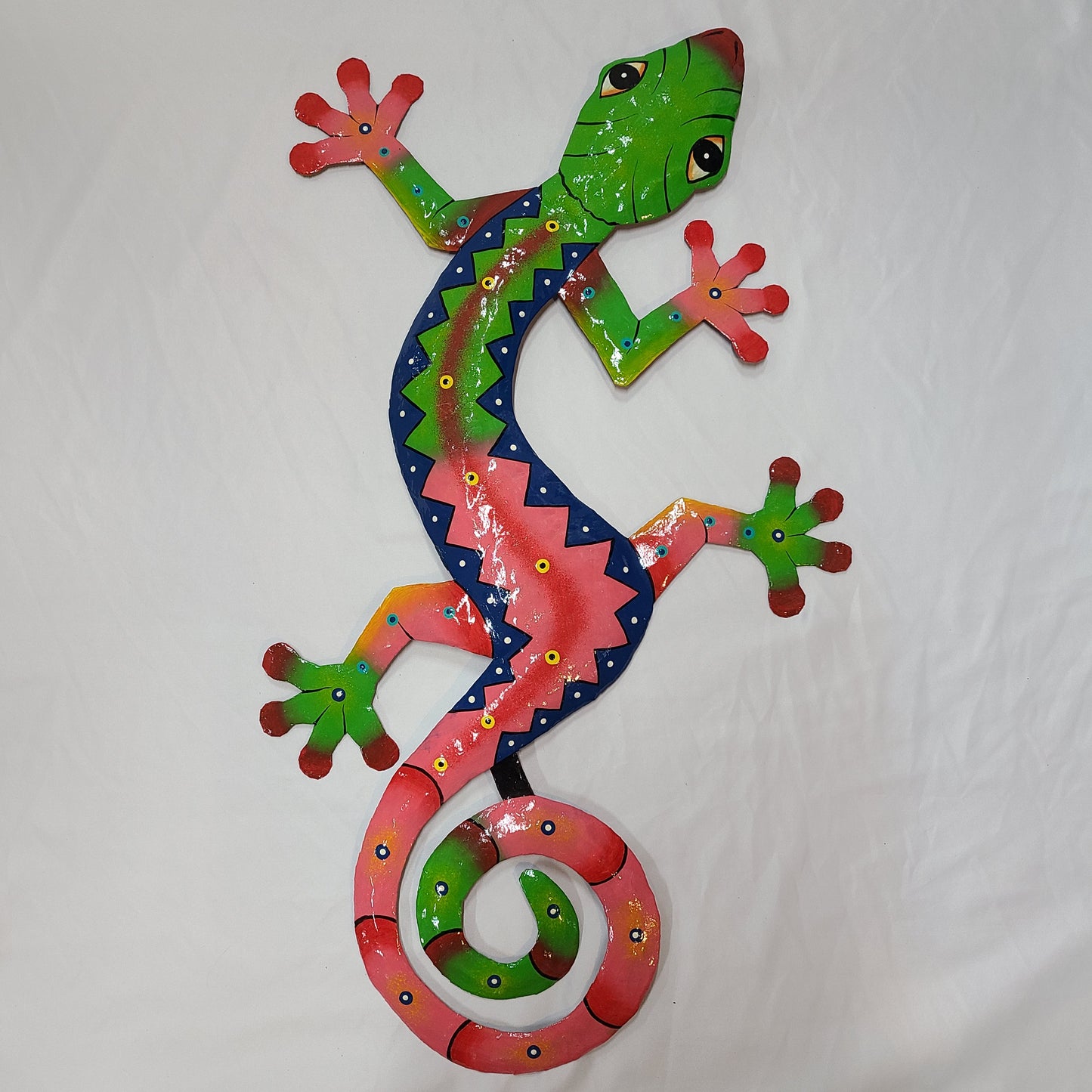 Large Lizard Art (Red/Green Head)