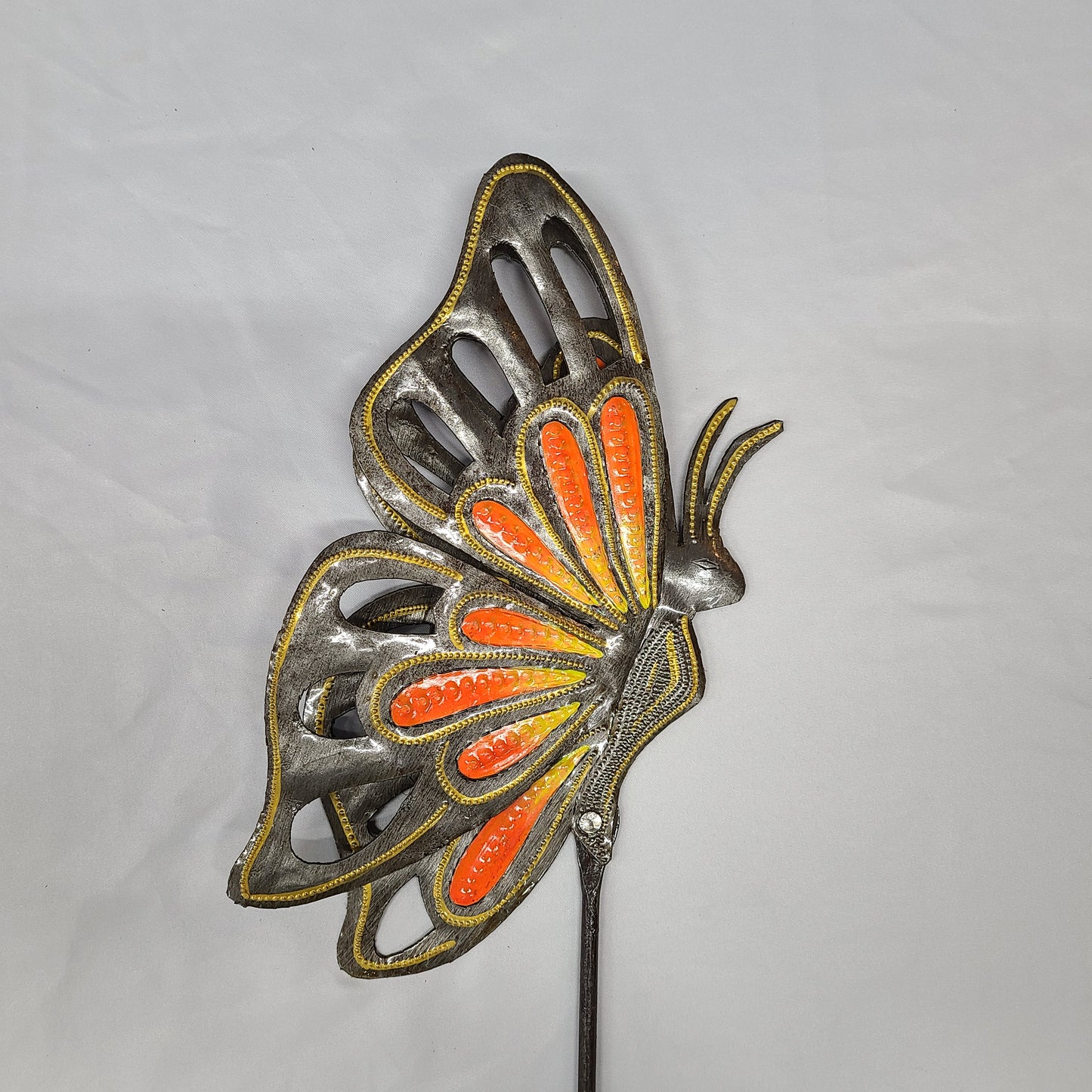 Closed Wing Butterfly Art (Orange/Yellow)