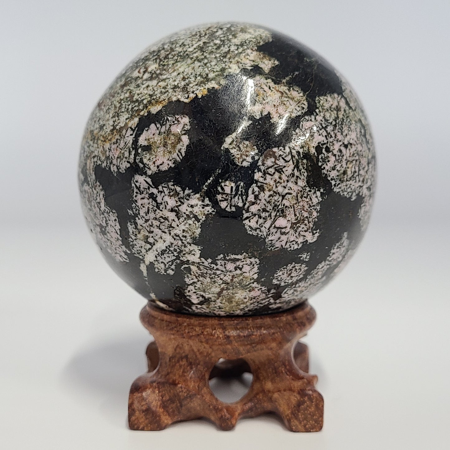Snowflake Obsidian Sphere