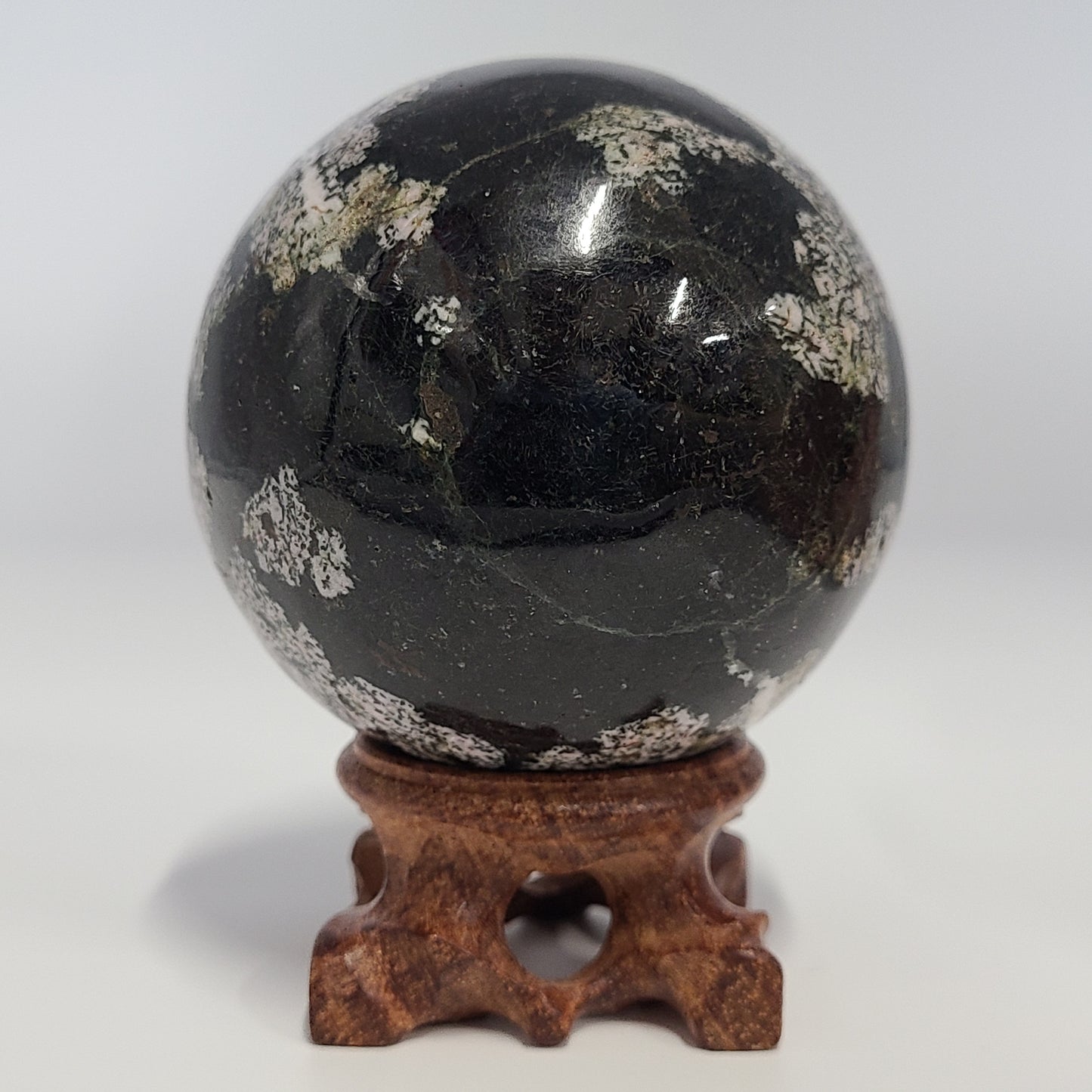 Snowflake Obsidian Sphere