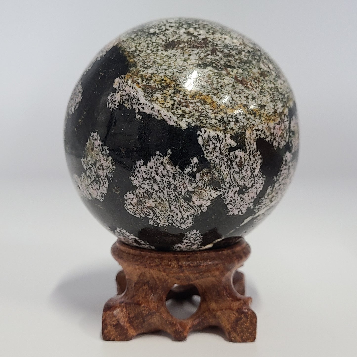 Snowflake Obsidian Sphere