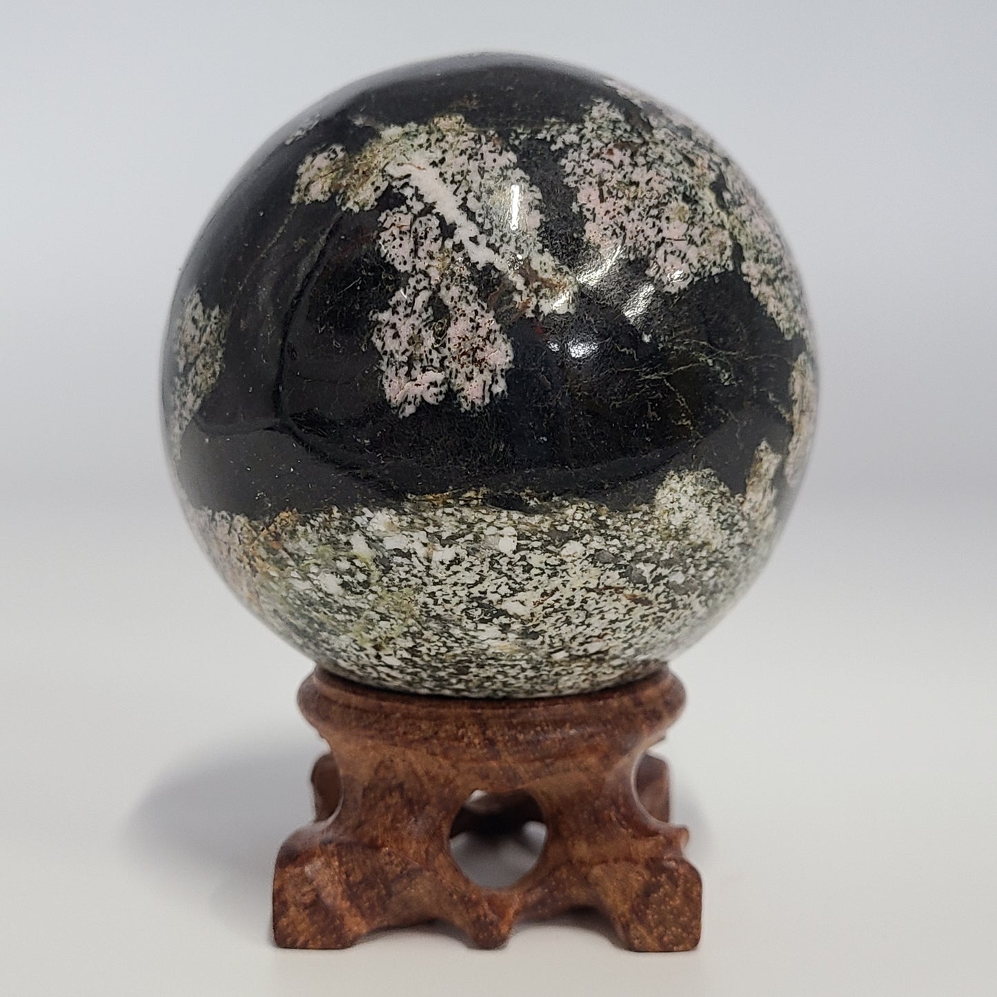 Snowflake Obsidian Sphere