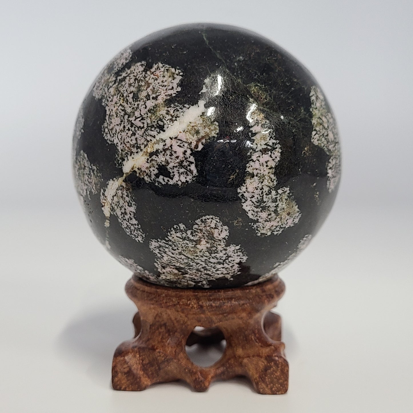 Snowflake Obsidian Sphere