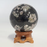 Snowflake Obsidian Sphere