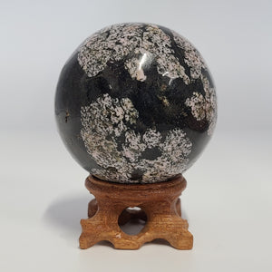 Snowflake Obsidian Sphere