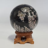 Snowflake Obsidian Sphere