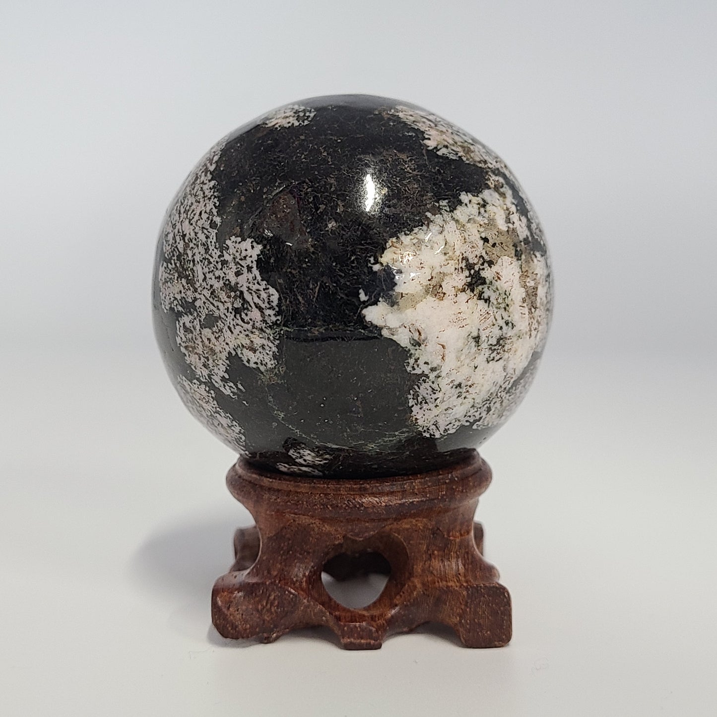 Snowflake Obsidian Sphere